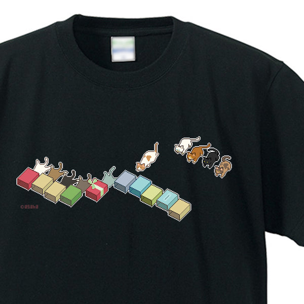 猫ズサー Tシャツ (黒) (4655272001588)