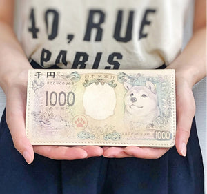 新千円札(柴犬) 合皮財布 (4655268102196)