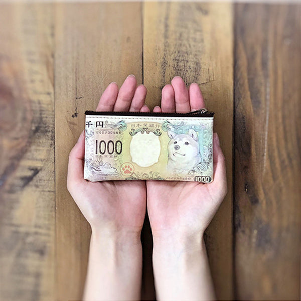 柴犬紙幣 小銭入れ (4655269347380)