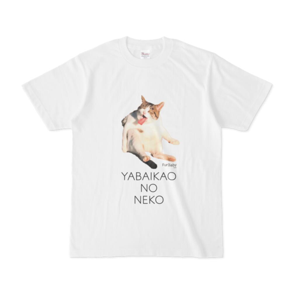 「YABAIKAONONEKO」Tシャツ Lサイズ[白] (4655271149620)